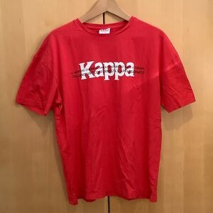 Kappa Red Tee with White Logo / Medium
